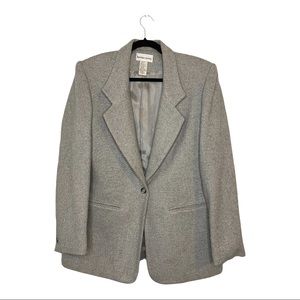 Vintage Gray Wool Blazer | Bonnie & Norma